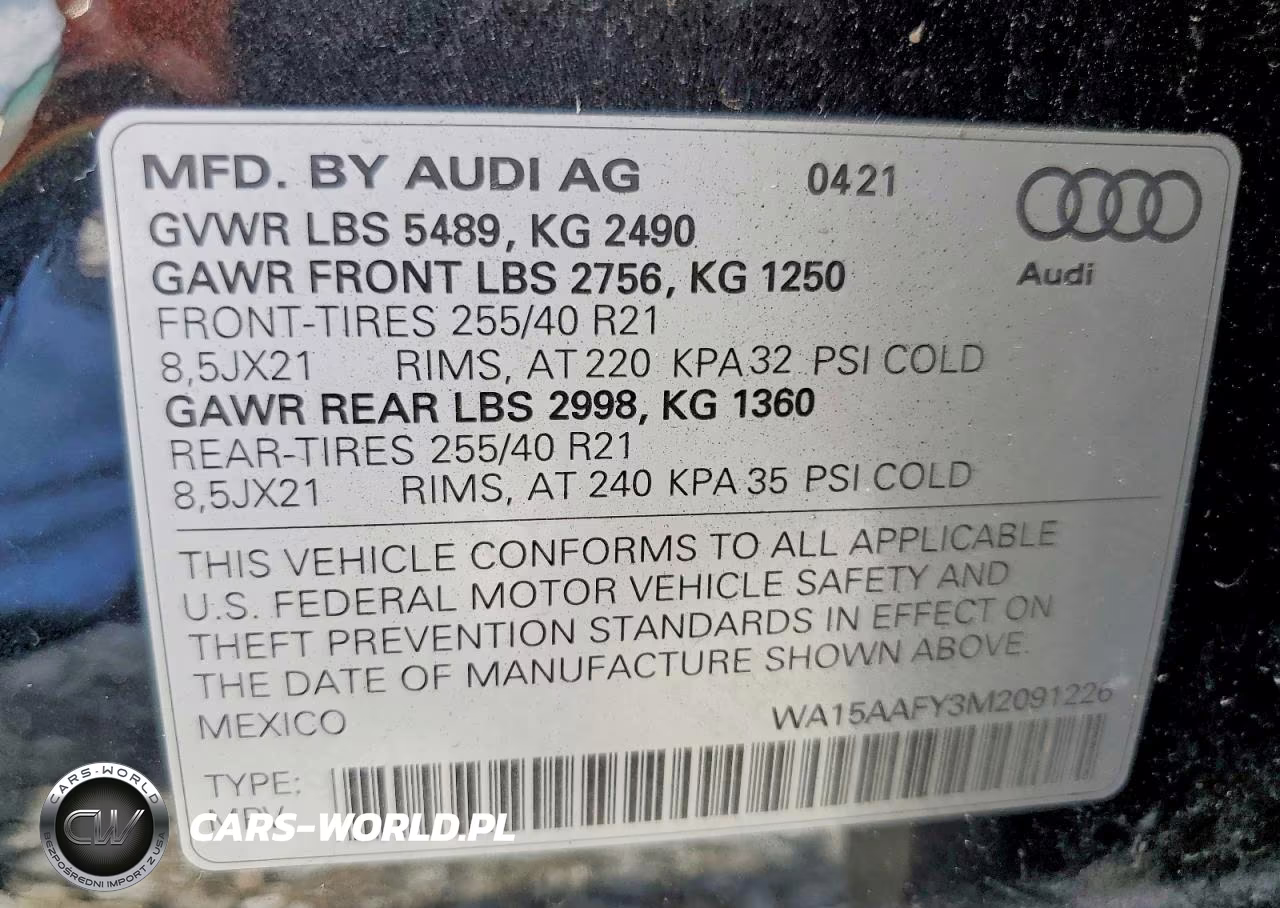 2021 Audi Q5 Sportback Premium Plus VIN:WA15AAFY3M2091226 - 14