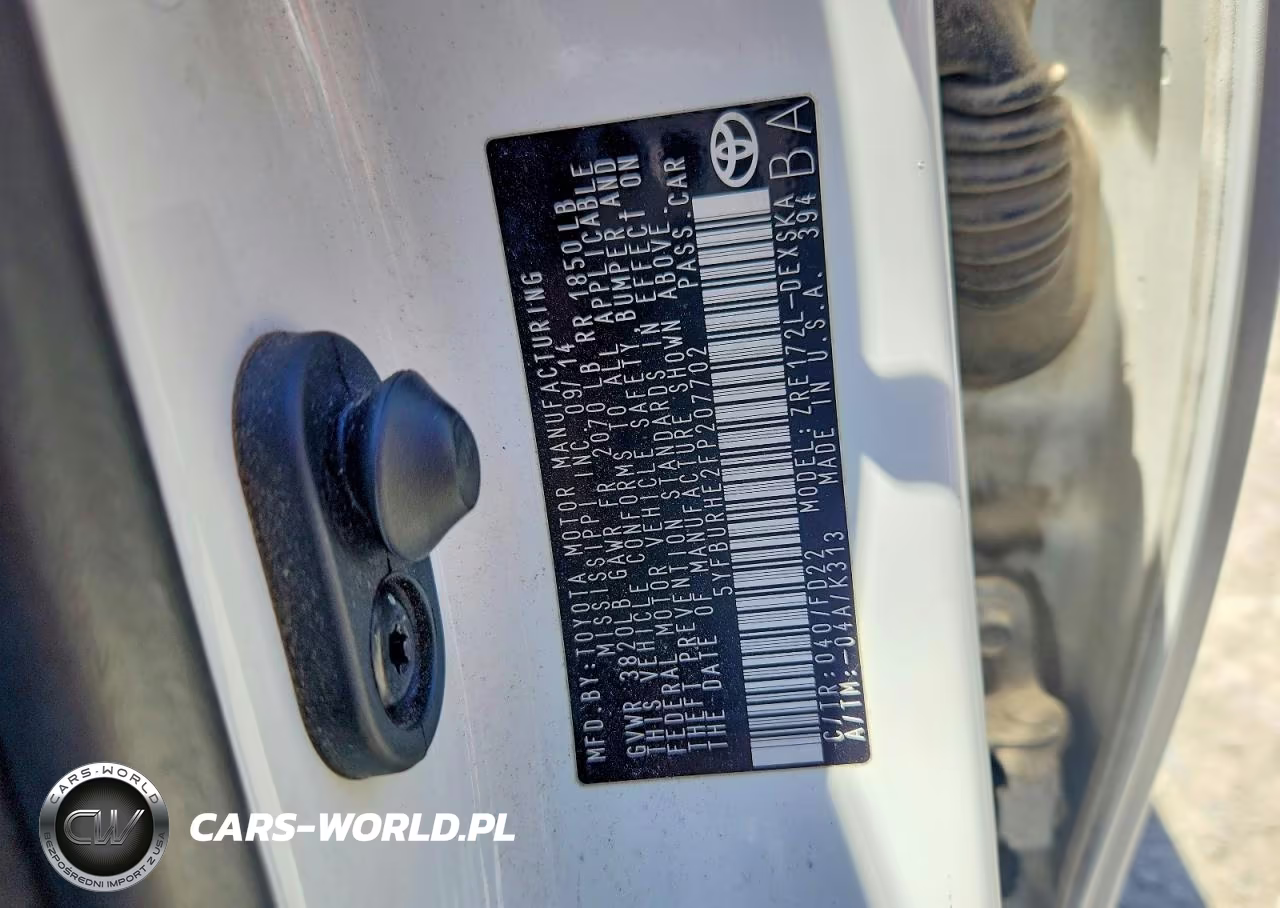 2015 Toyota Corolla S Plus VIN:5YFBURHE2FP207702 - 12