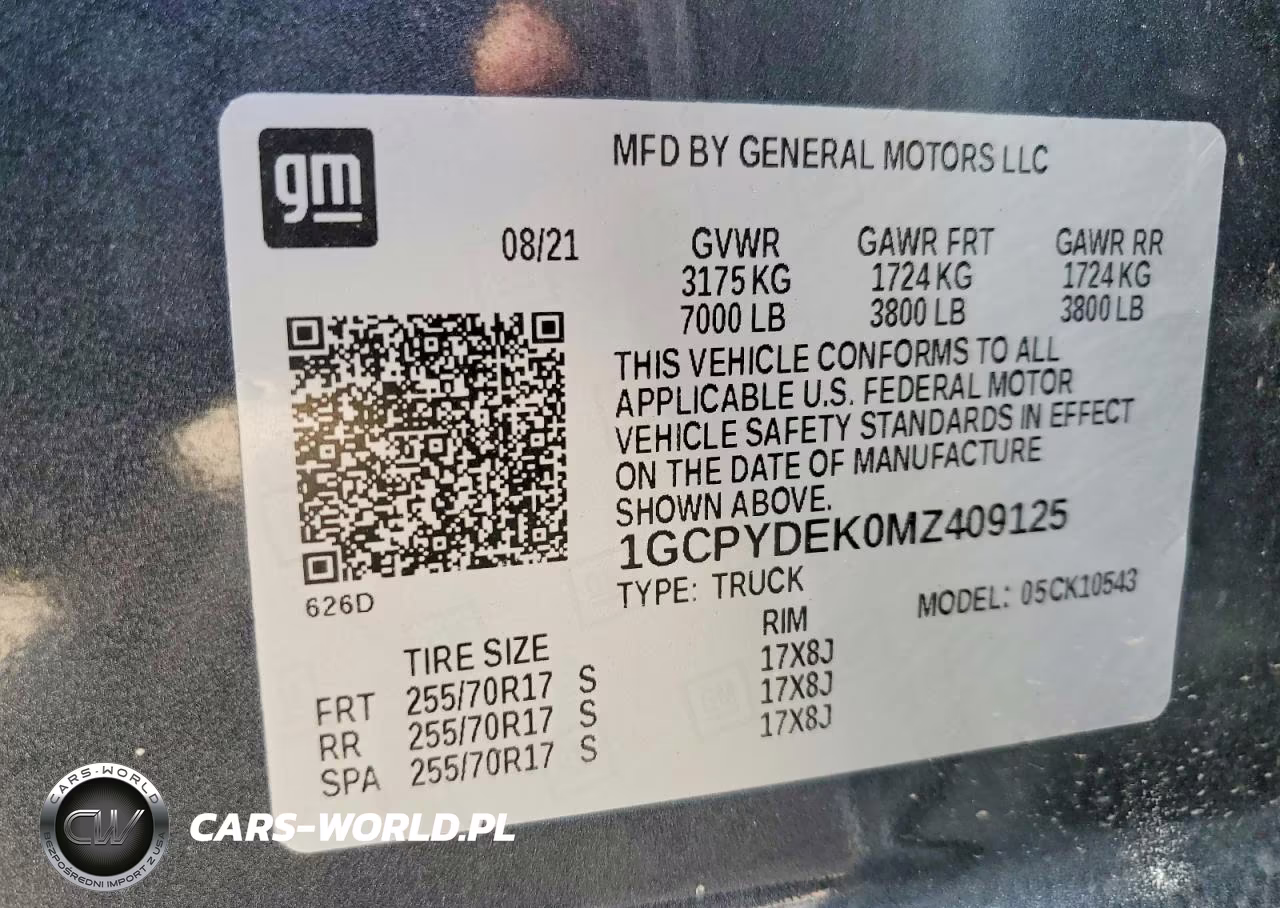 2021 Chevrolet Silverado K1500 Lt VIN:1GCPYDEK0MZ409125 - 14