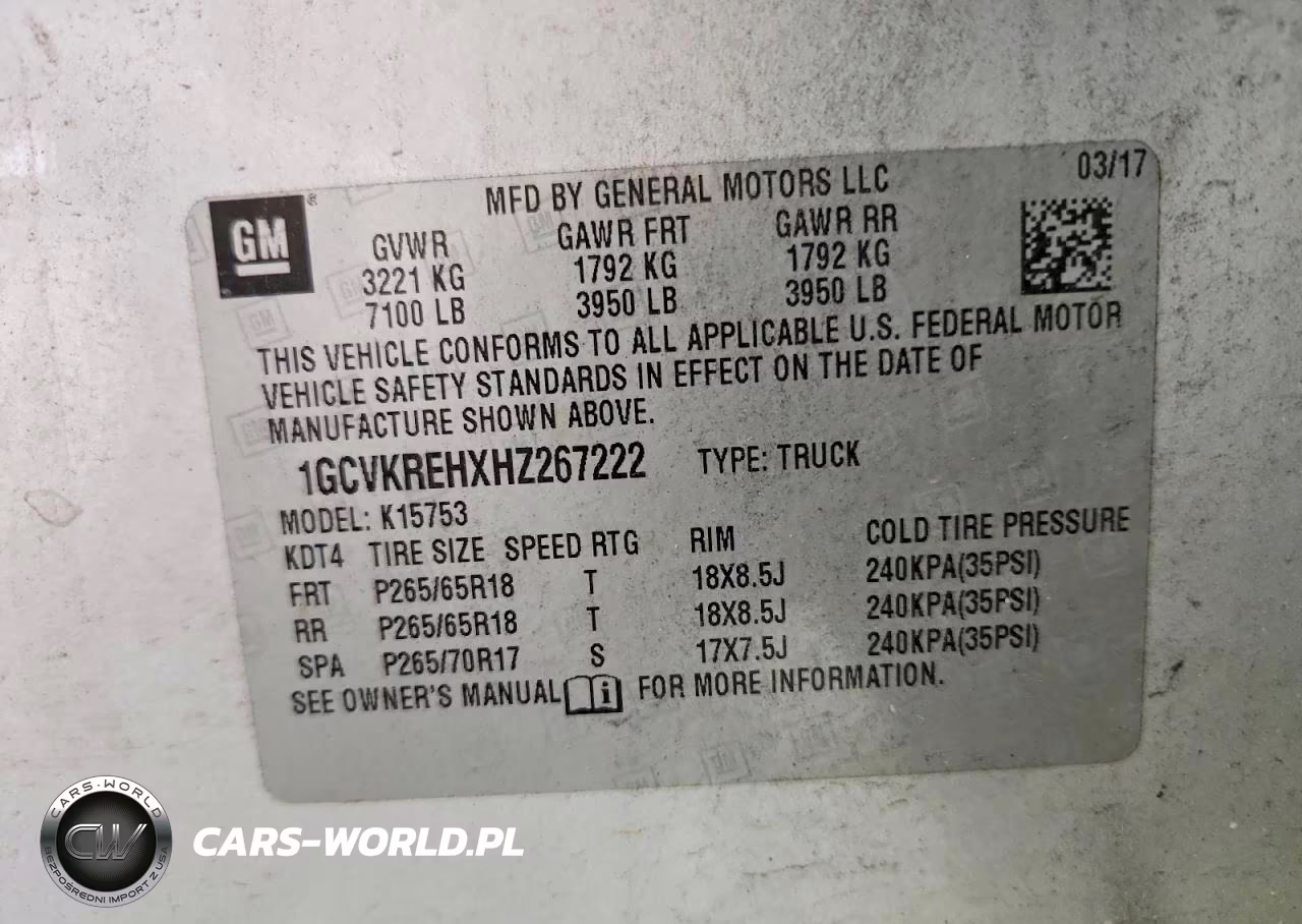 2017 Chevrolet Silverado K1500 Lt VIN:1GCVKREHXHZ267222 - 12