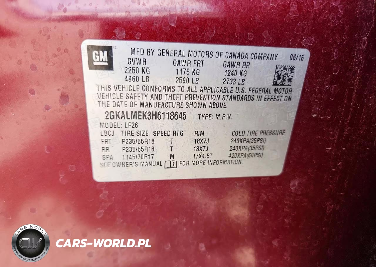2017 GMC Terrain Sle VIN:2GKALMEK3H6118645 - 14