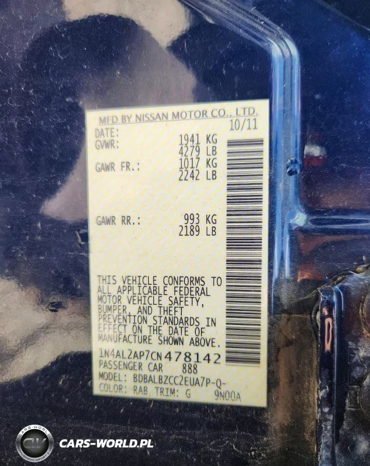 2012 Nissan Altima 2.5 VIN:1N4AL2AP7CN478142 - 13