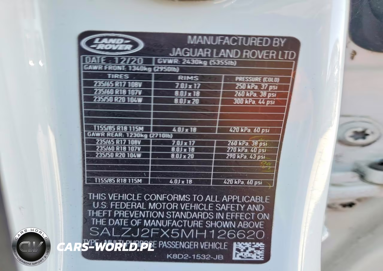 2021 Land Rover Range Rover Velar S VIN:SALZJ2FX5MH126620 - 13