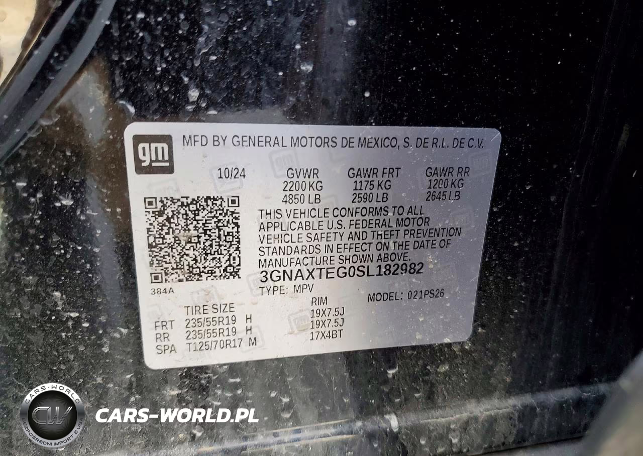 2025 Chevrolet Equinox Rs VIN:3GNAXTEG0SL182982 - 13