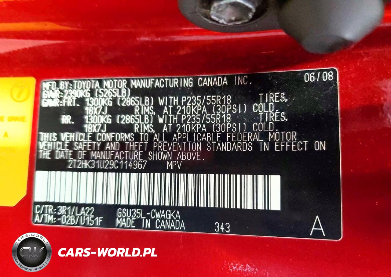2009 Lexus Rx 350 VIN:2T2HK31U29C114967 - 13