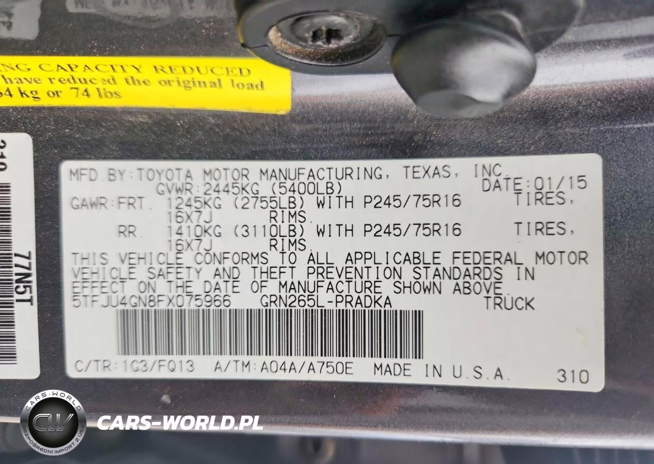 2015 Toyota Tacoma Double Cab Prerunner VIN:5TFJU4GN8FX075966 - 12