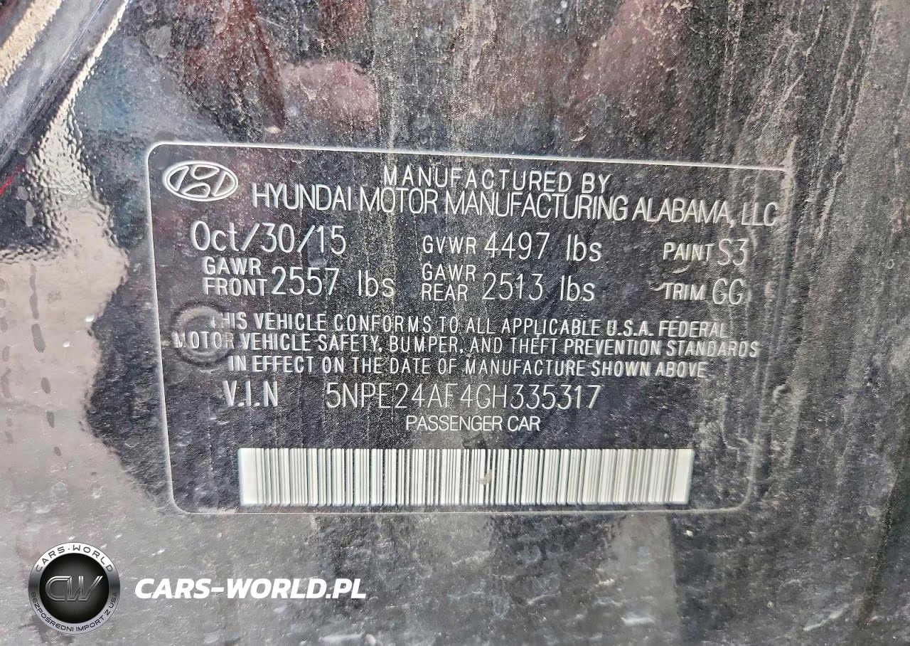 2016 Hyundai Sonata VIN:5NPE24AF4GH335317 - 12