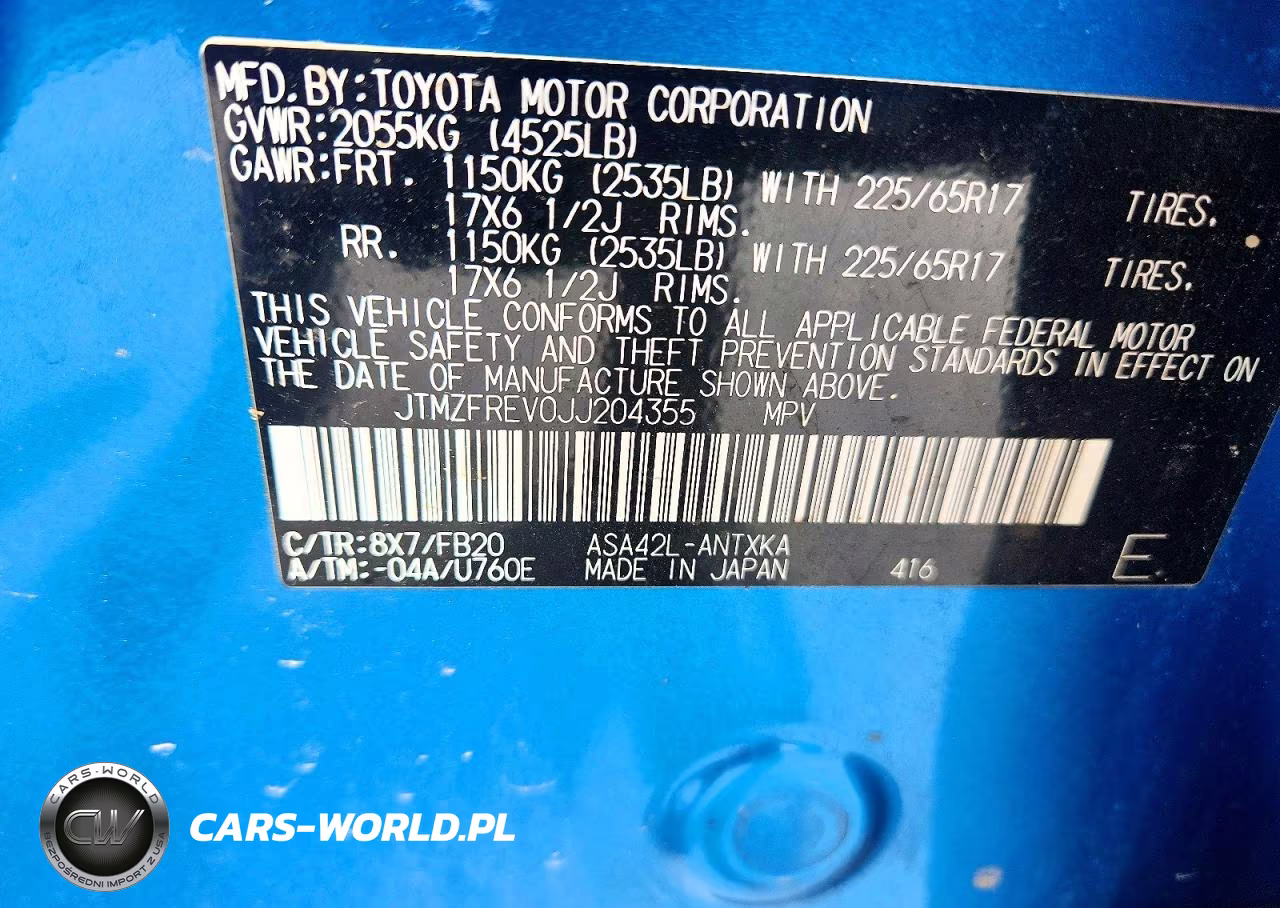 2018 Toyota Rav4 Le VIN:JTMZFREV0JJ204355 - 12