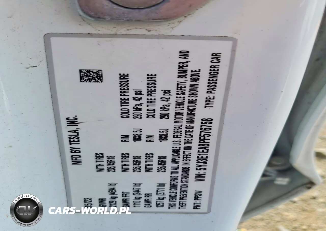 2023 Tesla Model 3 VIN:5YJ3E1EA8PF576758 - 12