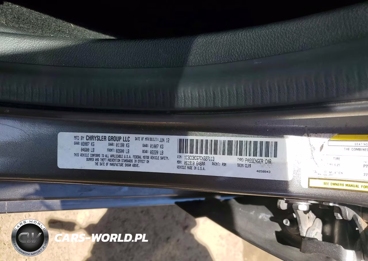 2012 Chrysler 200 Limited VIN:1C3CCBCG7CN327113 - 12