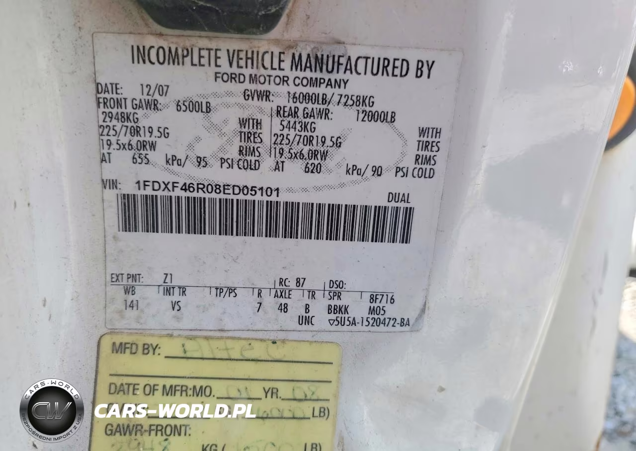 2008 Ford F450 Super Duty Bucket Truck VIN:1FDXF46R08ED05101 - 12