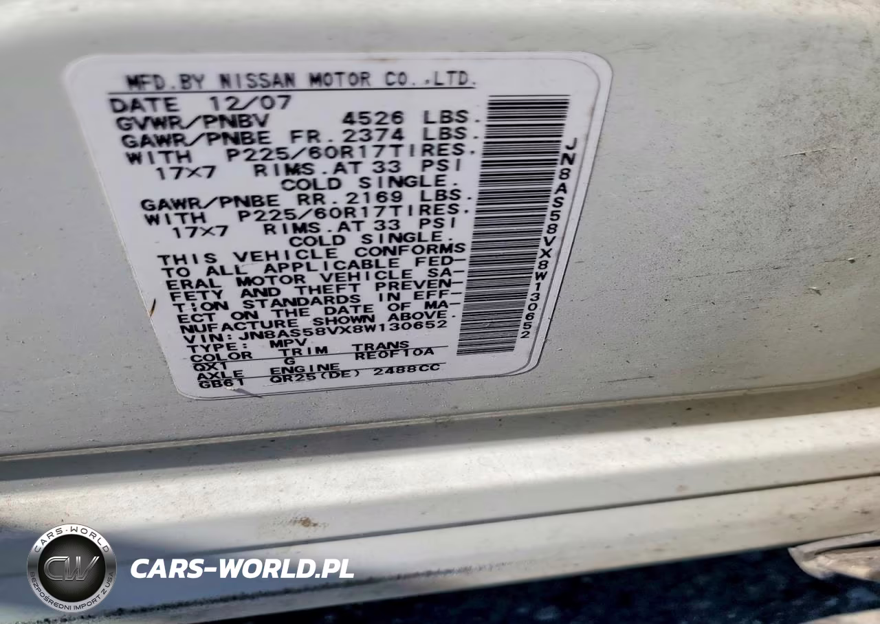 2008 Nissan Rogue S VIN:JN8AS58VX8W130652 - 13