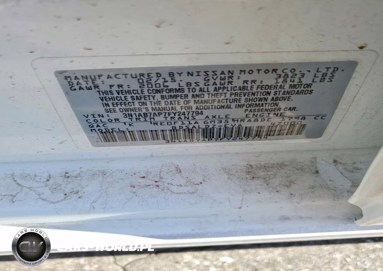 2015 Nissan Sentra Sv VIN:3N1AB7AP7FY247794 - 12