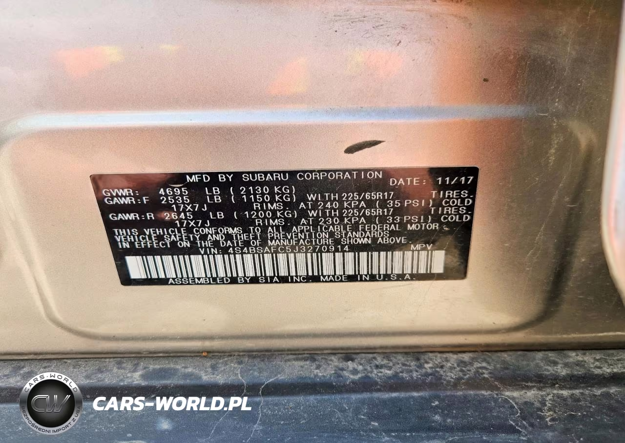 2018 Subaru Outback 2.5I Premium VIN:4S4BSAFC5J3270914 - 13