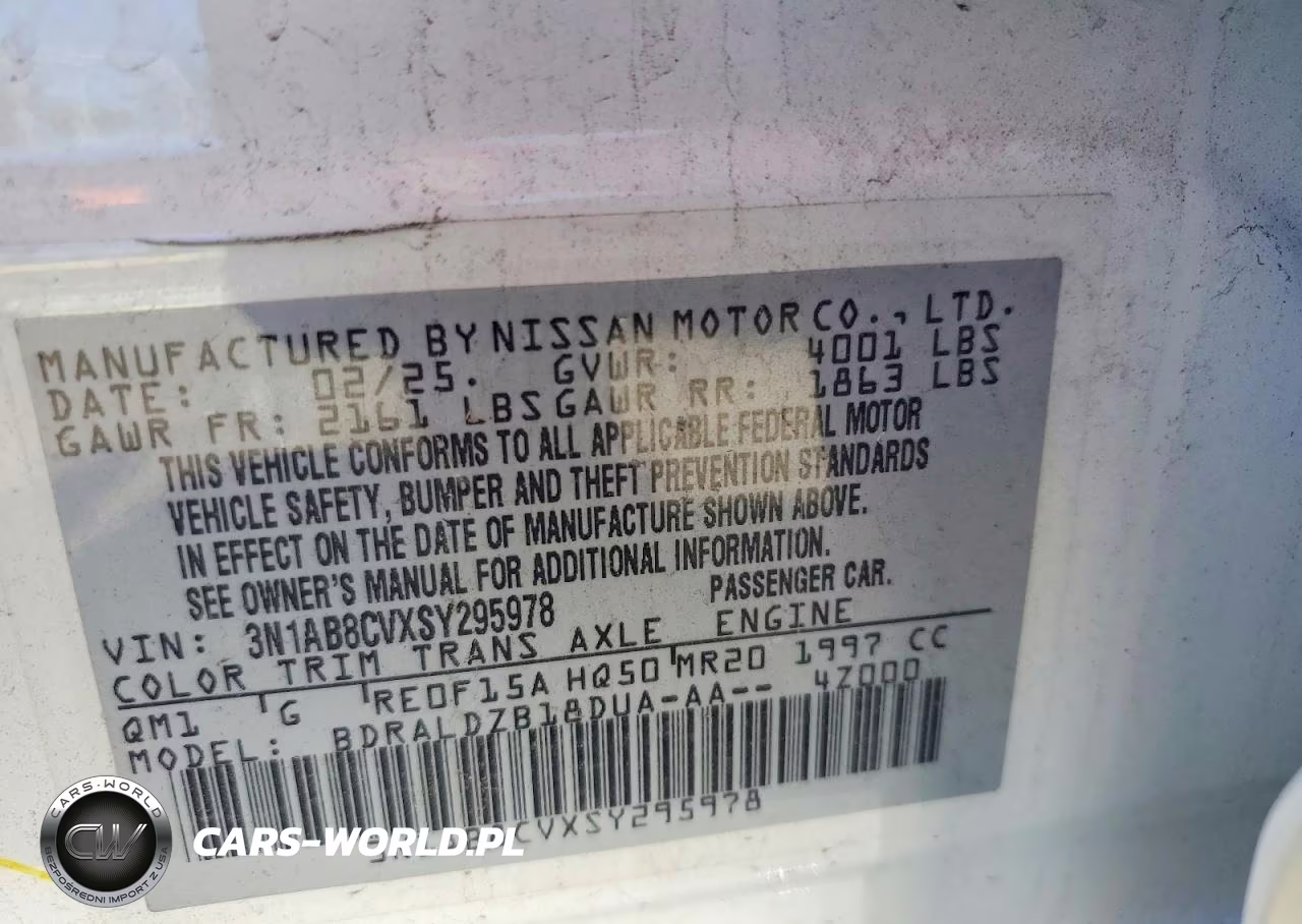 2025 Nissan Sentra Sv VIN:3N1AB8CVXSY295978 - 12