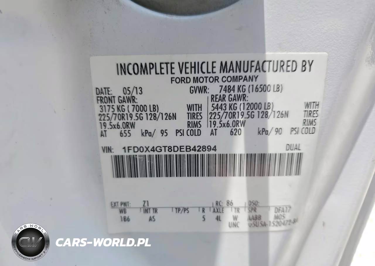 2013 Ford F450 Super Duty VIN:1FD0X4GT8DEB42894 - 12