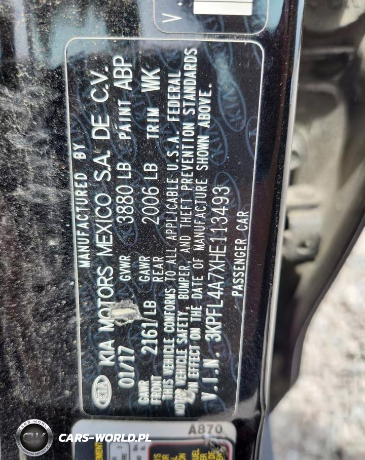 2017 Kia Forte S VIN:3KPFL4A7XHE113493 - 12
