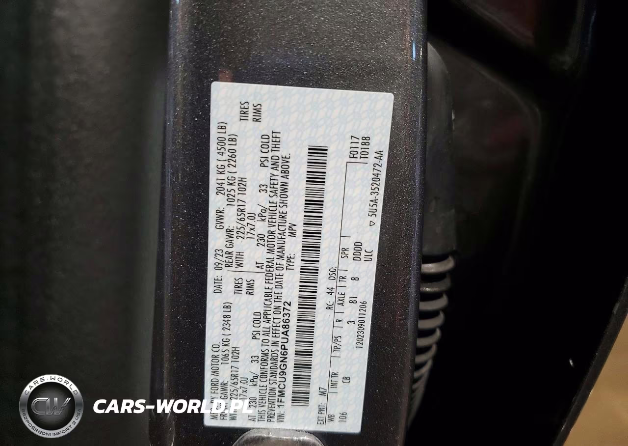 2023 Ford Escape Active VIN:1FMCU9GN6PUA86372 - 13