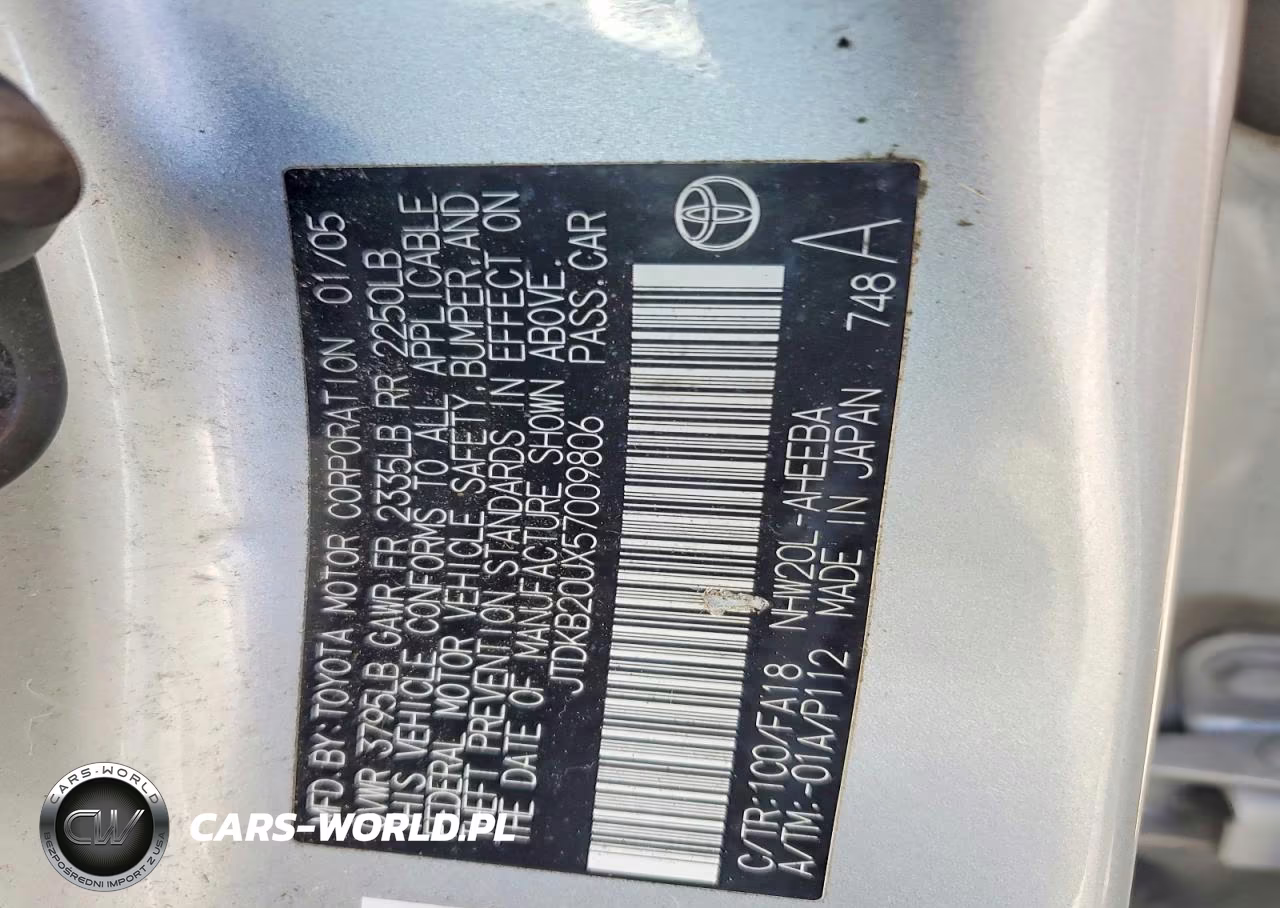 2005 Toyota Prius Base VIN:JTDKB20UX57009806 - 12