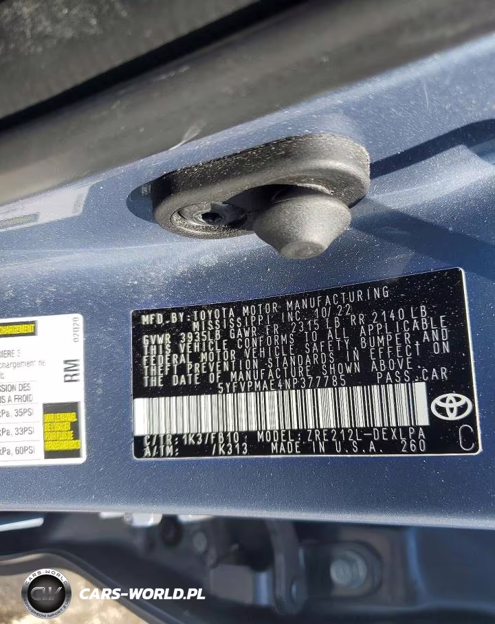 2022 Toyota Corolla Le VIN:5YFVPMAE4NP377785 - 12