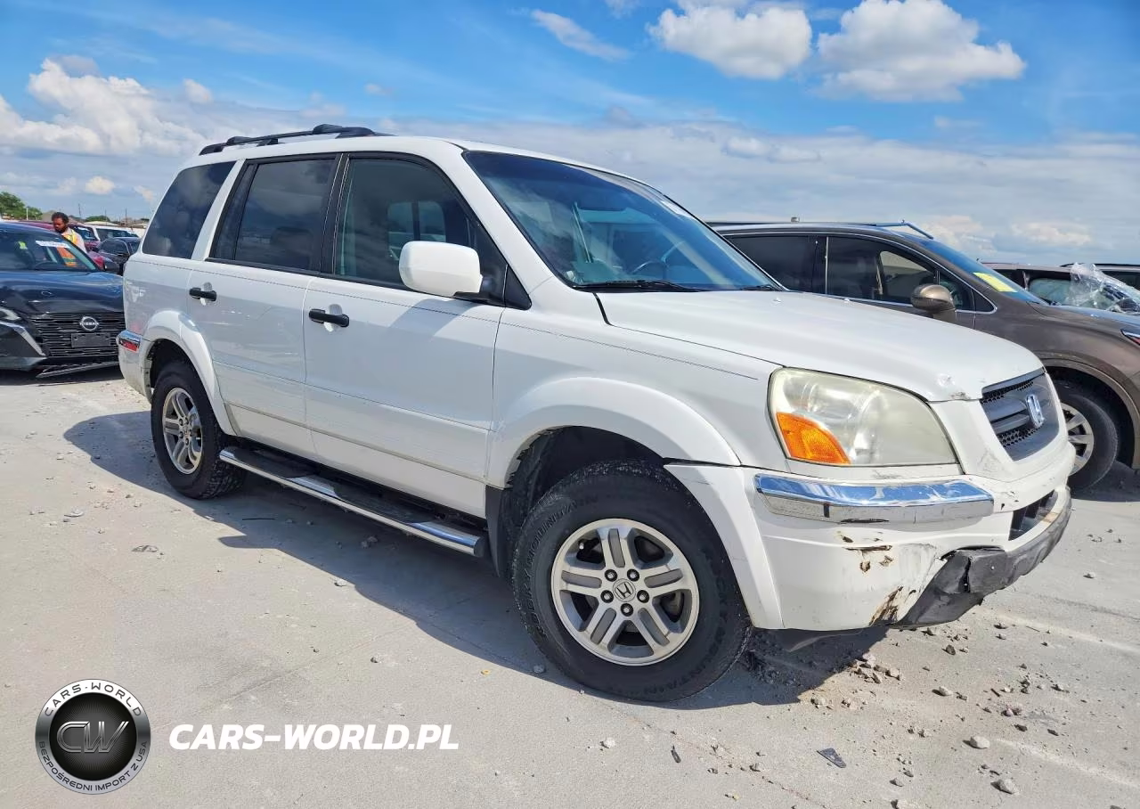 2005 Honda Pilot Exl VIN:2HKYF18715H566252 - 4