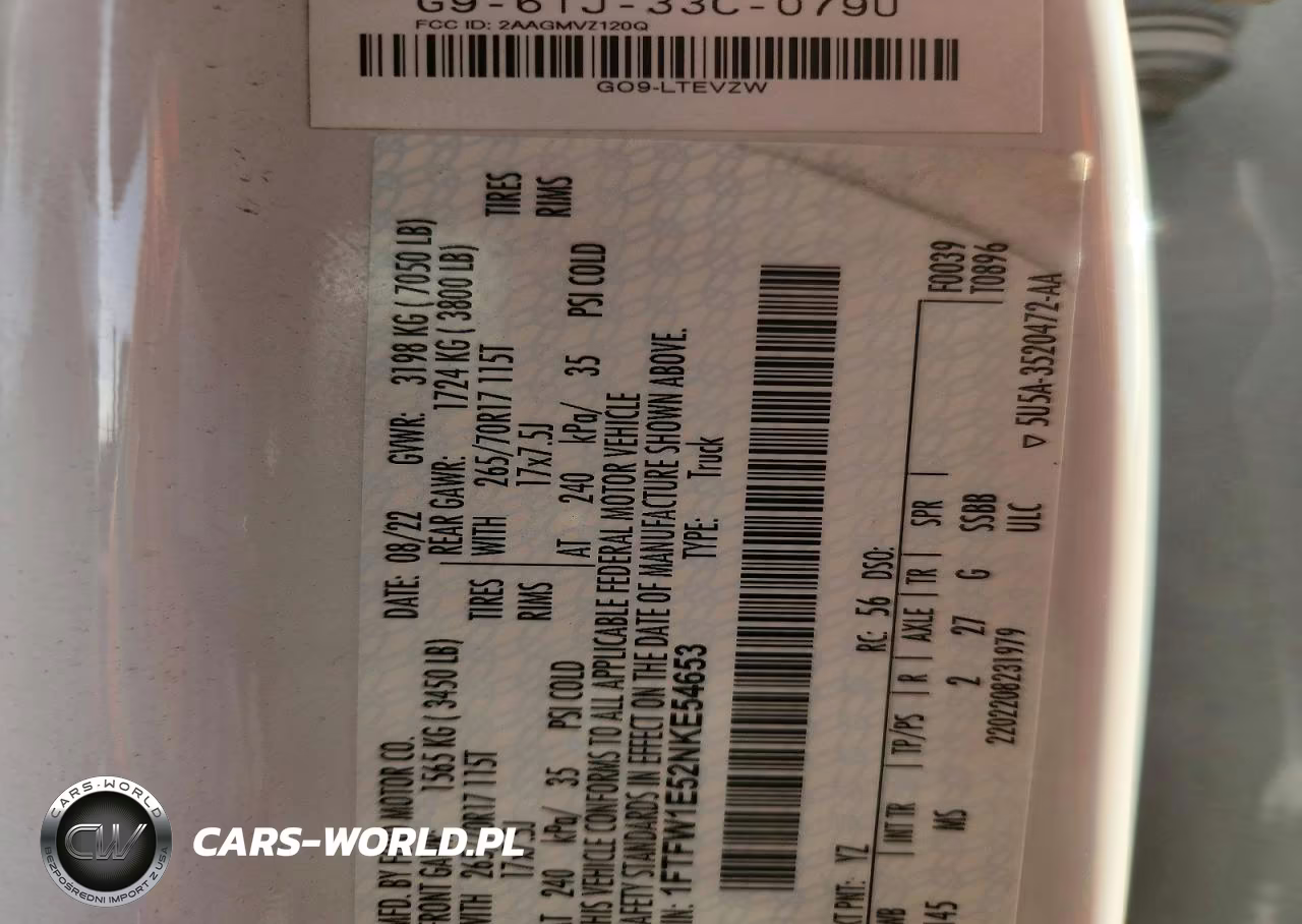 2022 Ford F150 Supercrew VIN:1FTFW1E52NKE54653 - 13