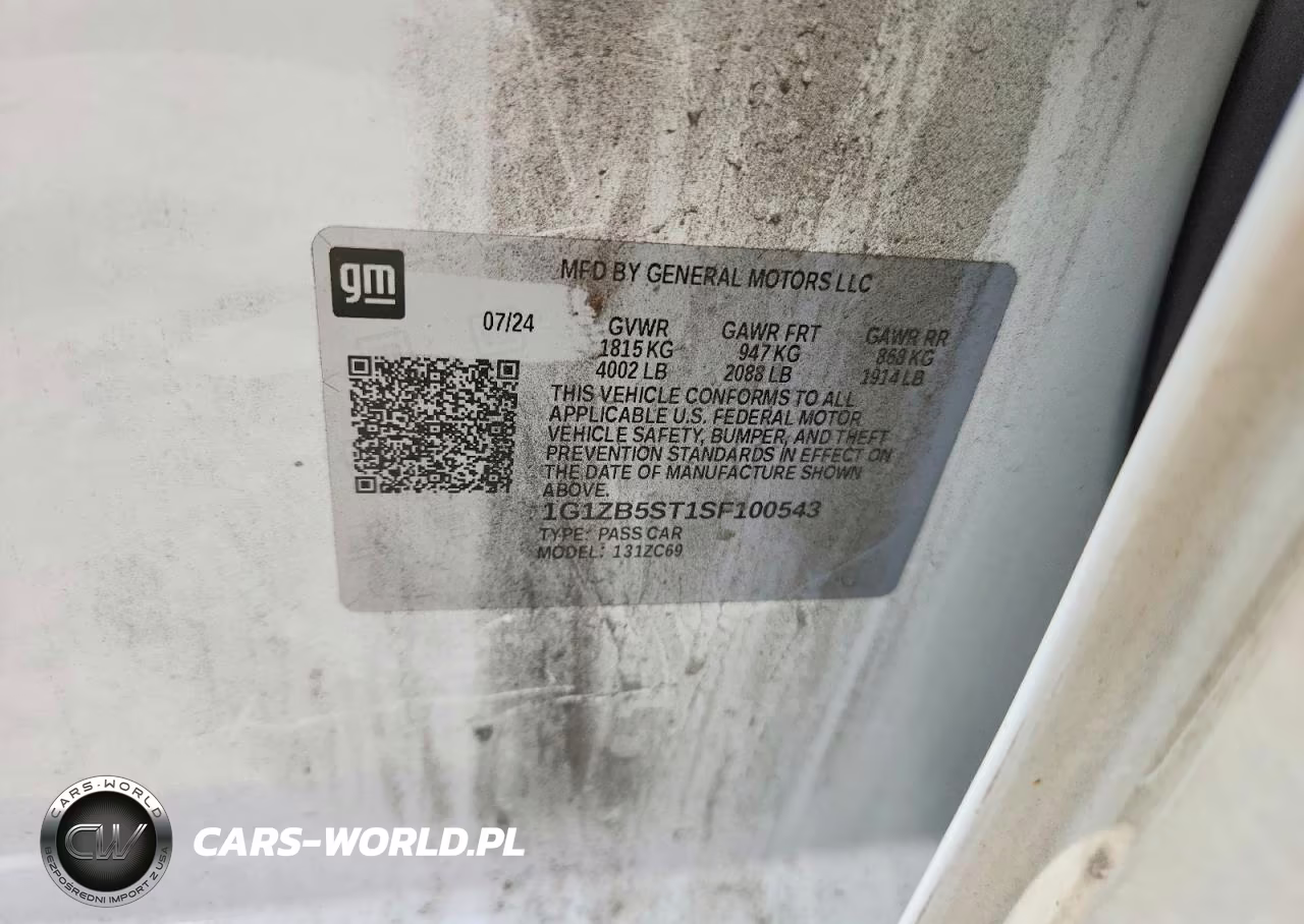 2025 Chevrolet Malibu Ls VIN:1G1ZB5ST1SF100543 - 12
