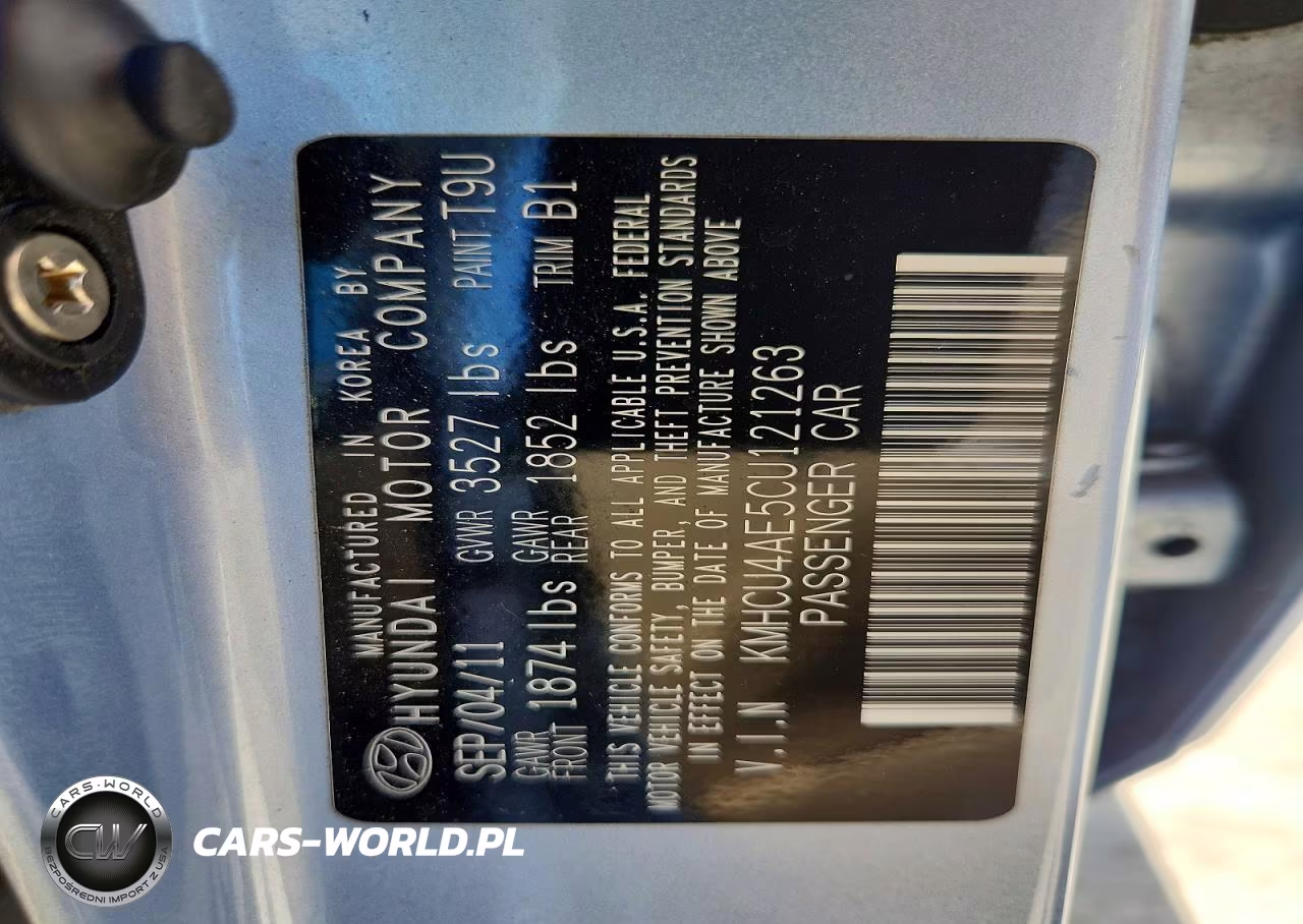 2012 Hyundai Accent Gls VIN:KMHCU4AE5CU121263 - 12