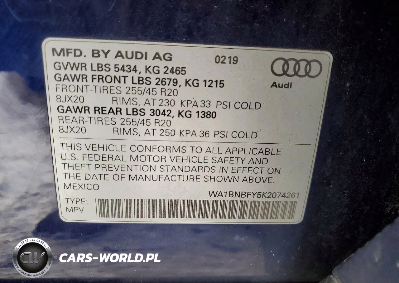 2019 Audi Q5 Premium Plus VIN:WA1BNBFY5K2074261 - 14