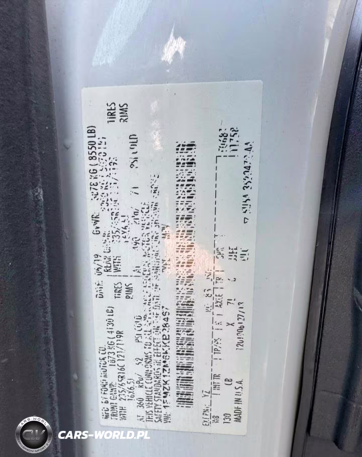2019 Ford Transit-150 Xl VIN:1FMZK1ZM6KKB28467 - 10