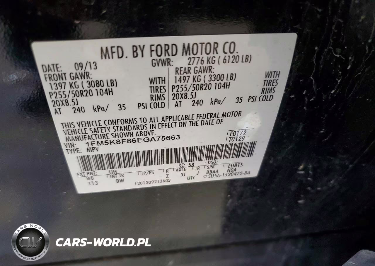 2014 Ford Explorer Limited VIN:1FM5K8F86EGA75663 - 13
