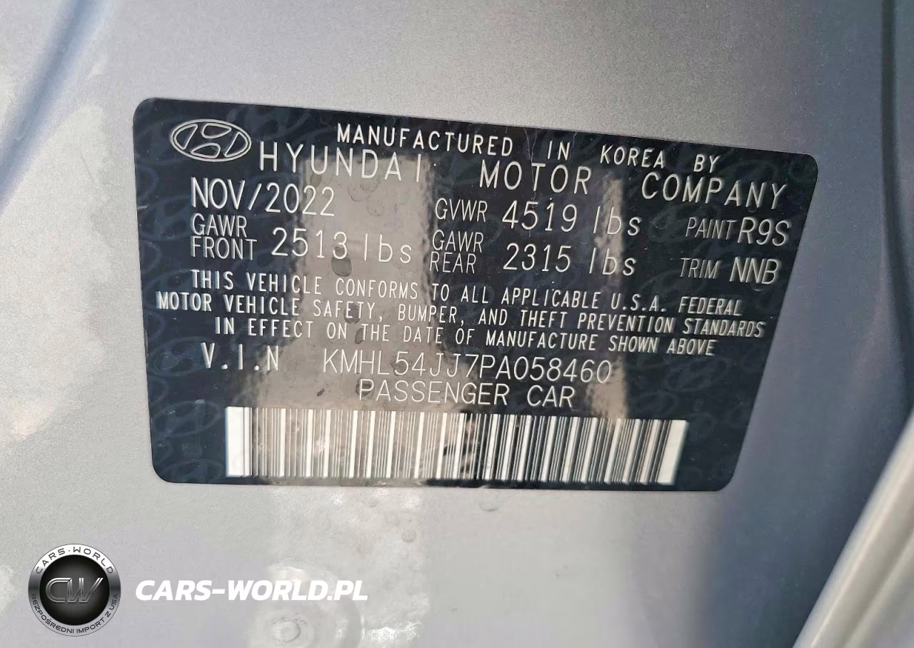 2023 Hyundai Sonata Hybrid Limited VIN:KMHL54JJ7PA058460 - 13
