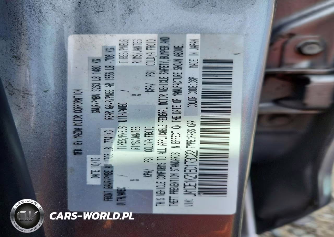 2014 Mazda Mazda2 Sport VIN:JM1DE1KZ1E0173022 - 12