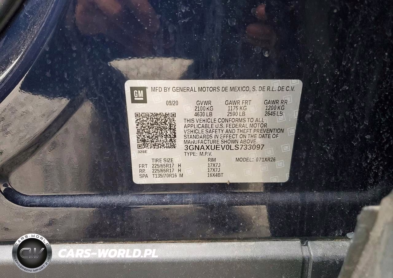 2020 Chevrolet Equinox Lt VIN:3GNAXUEV0LS733097 - 12