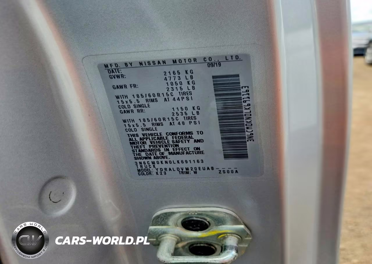 2020 Nissan Nv200 S VIN:3N6CM0KN0LK691163 - 13