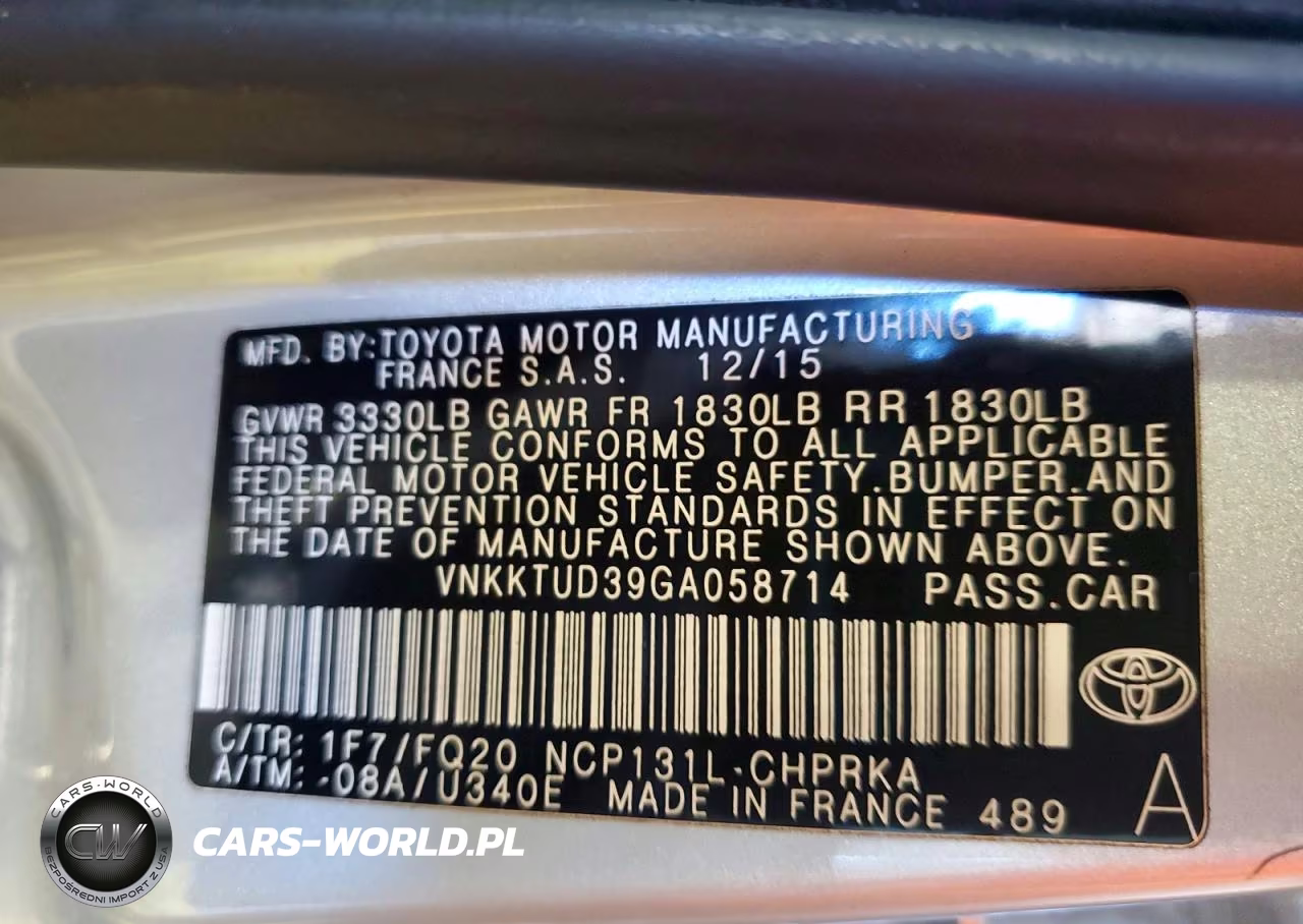 2016 Toyota Yaris 5-Door L VIN:VNKKTUD39GA058714 - 13