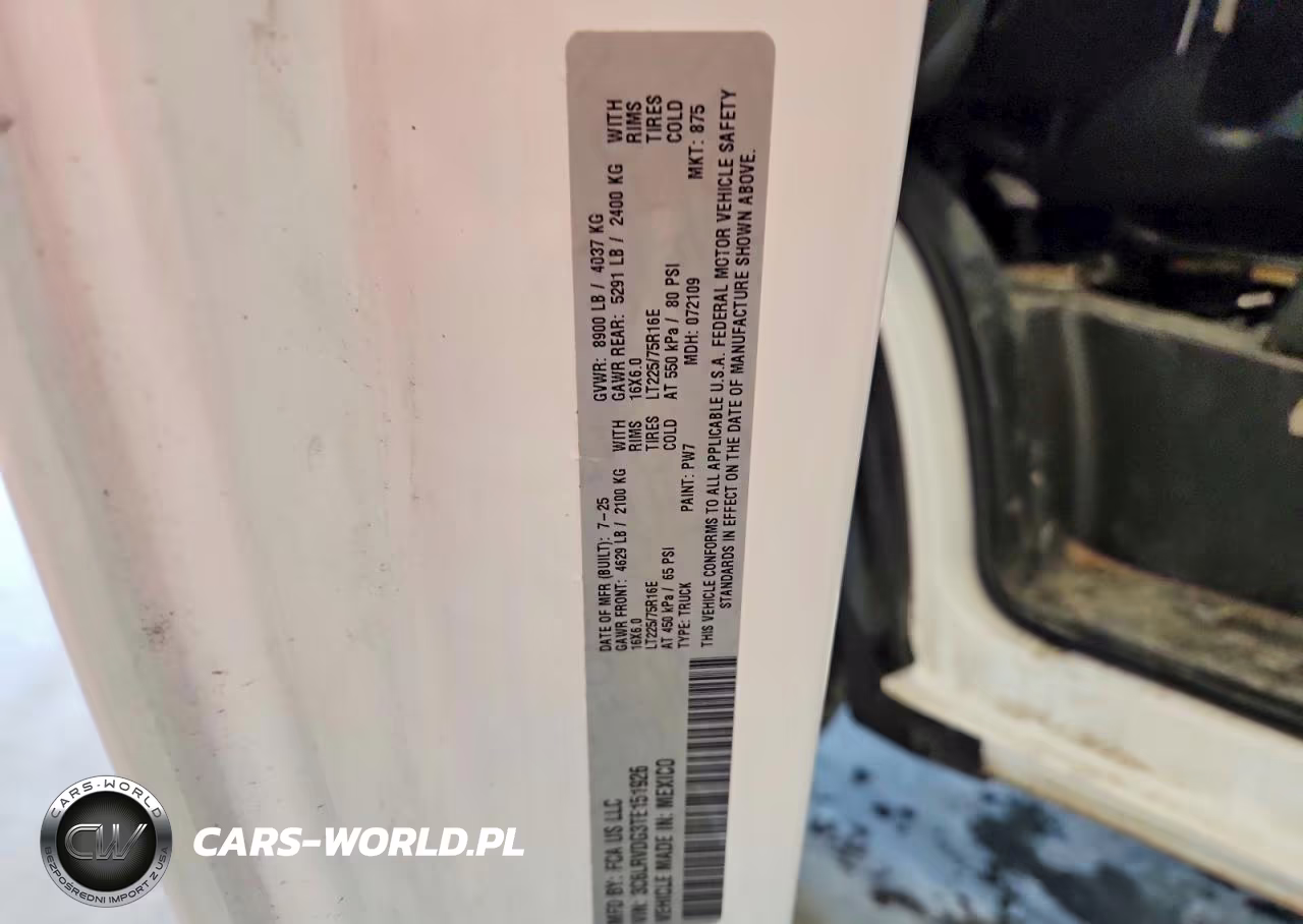 2026 Ram Promaster 2500 Delivery Van VIN:3C6LRVDG3TE151926 - 13