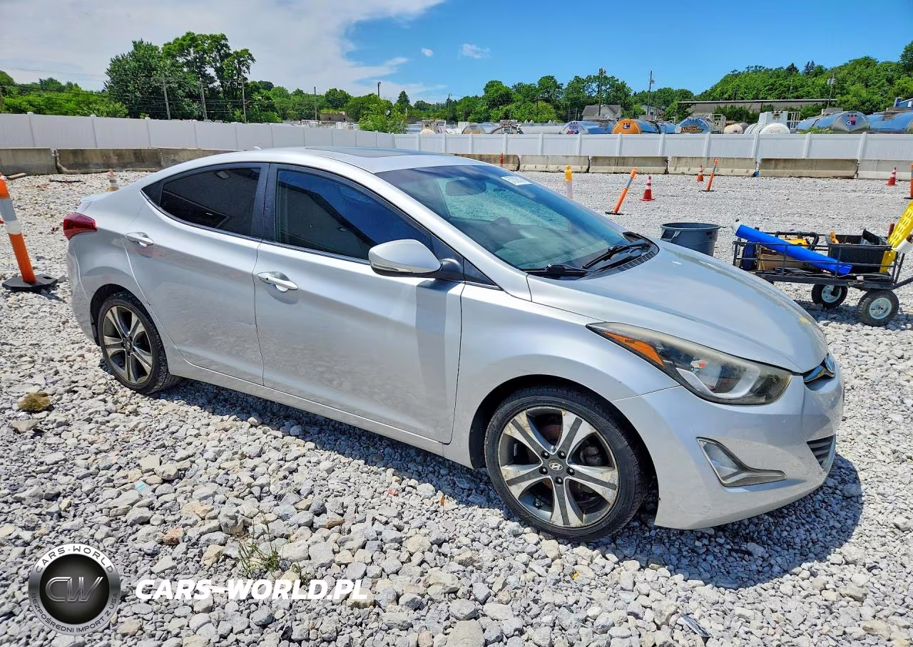 2015 Hyundai Elantra Sport VIN:KMHDH4AH6FU372235 - 4