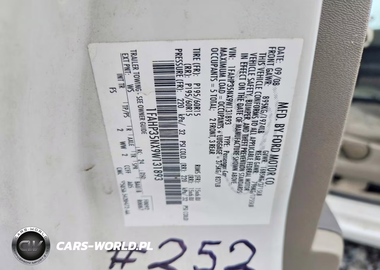 2009 Ford Focus Se VIN:1FAHP35NX9W131893 - 13