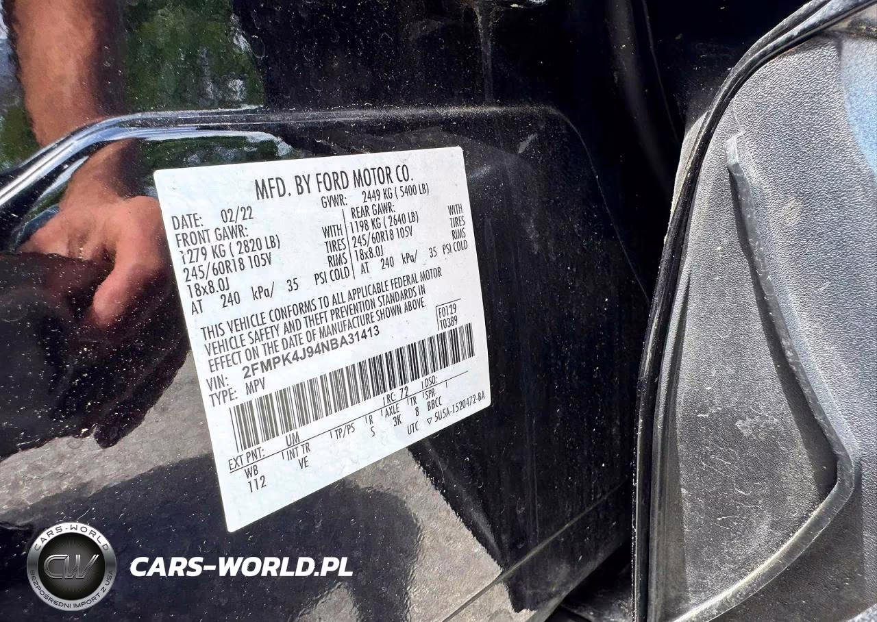 2022 Ford Edge Sel VIN:2FMPK4J94NBA31413 - 10