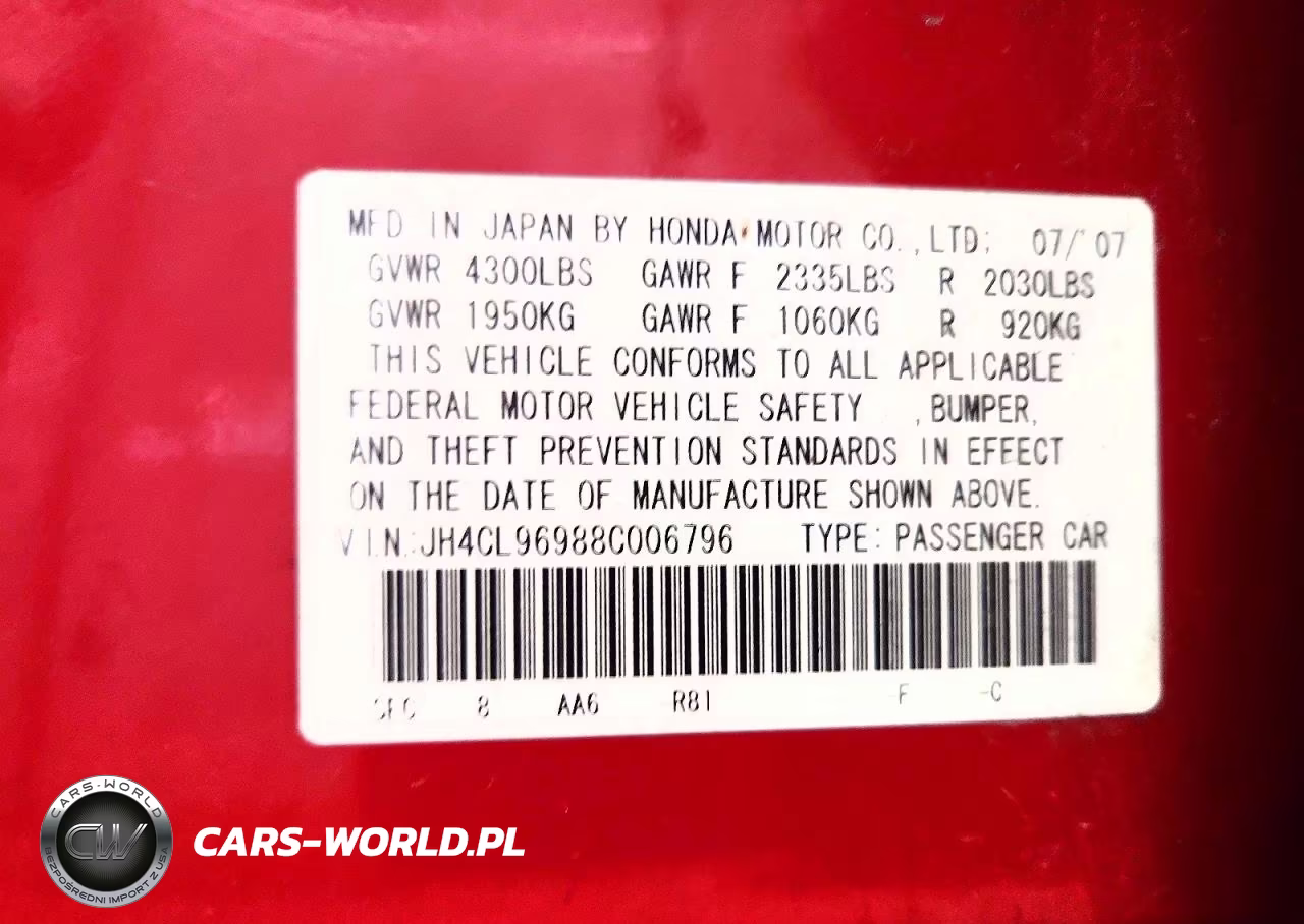 2008 Acura Tsx VIN:JH4CL96988C006796 - 12