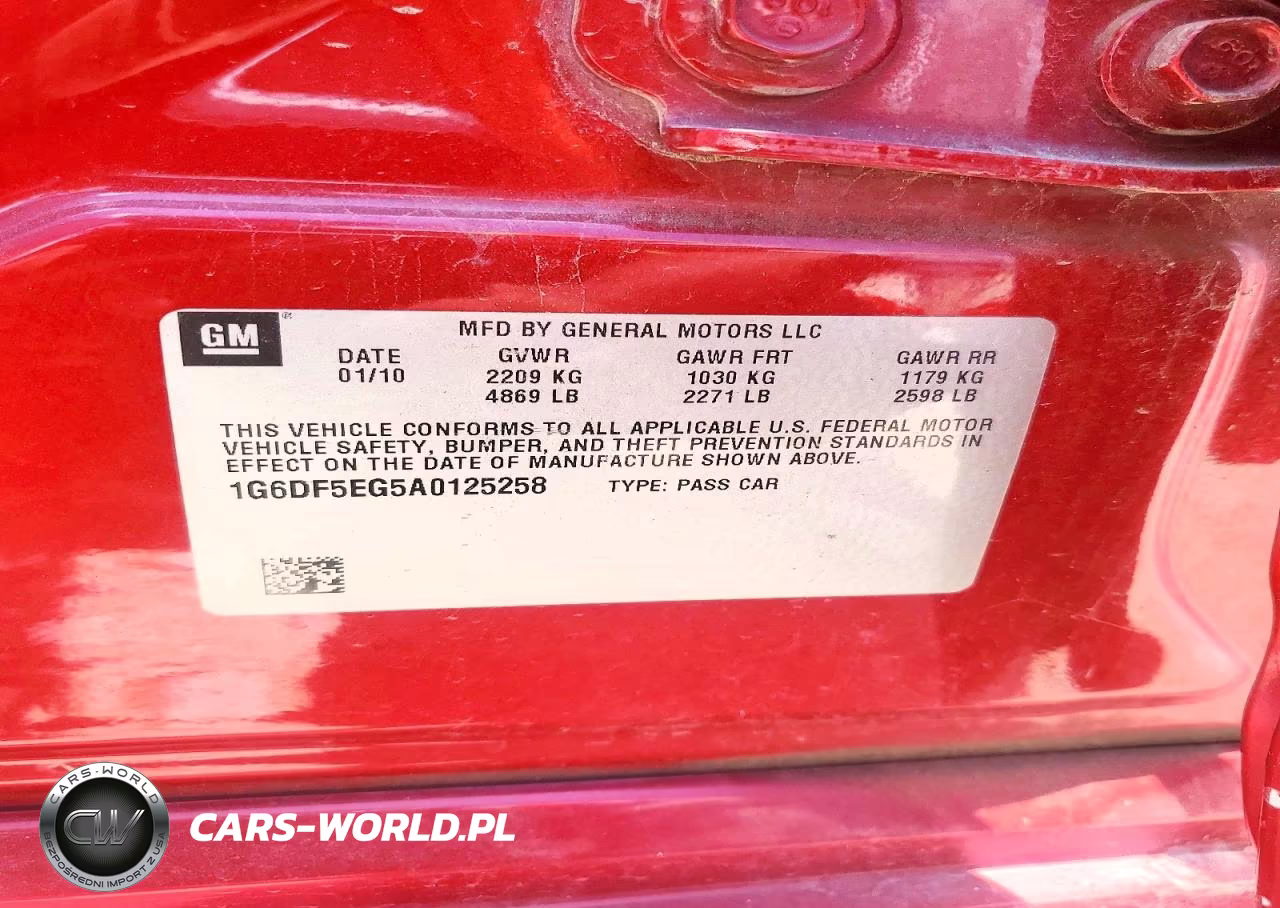 2010 Cadillac Cts Luxury Collection VIN:1G6DF5EG5A0125258 - 12