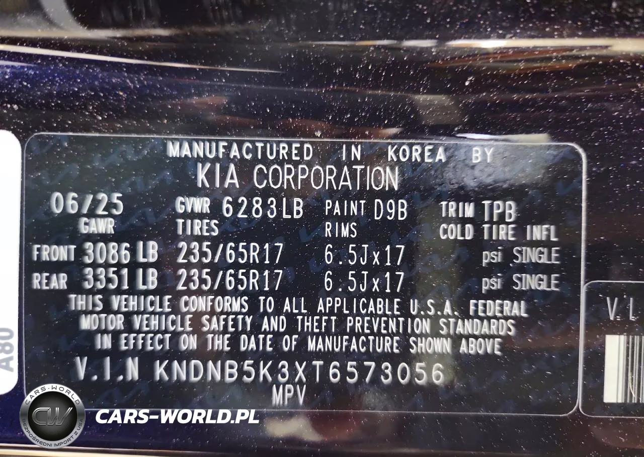 2026 Kia Carnival Lx VIN:KNDNB5K3XT6573056 - 13