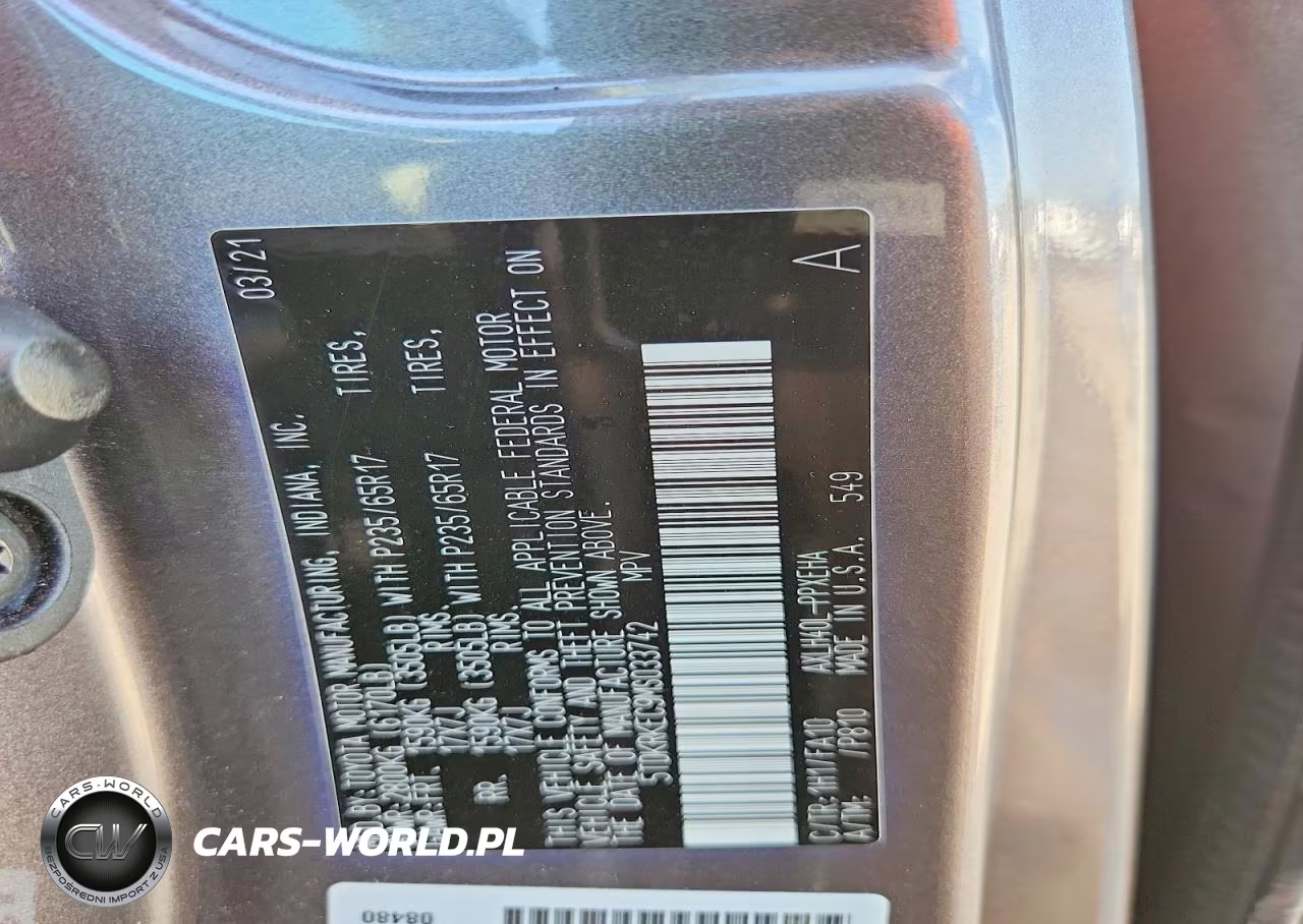 2021 Toyota Sienna Le VIN:5TDKRKEC9MS033742 - 13