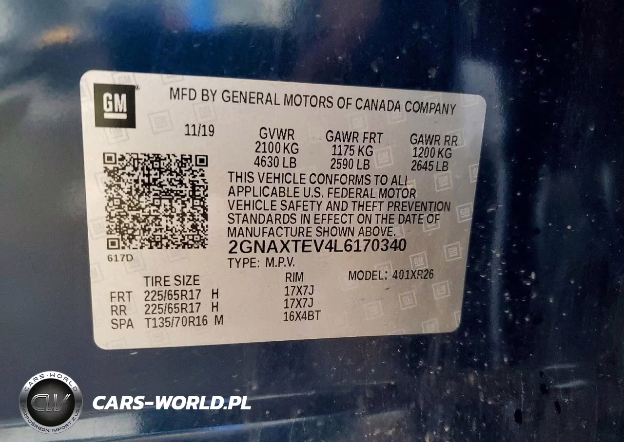 2020 Chevrolet Equinox Lt VIN:2GNAXTEV4L6170340 - 13