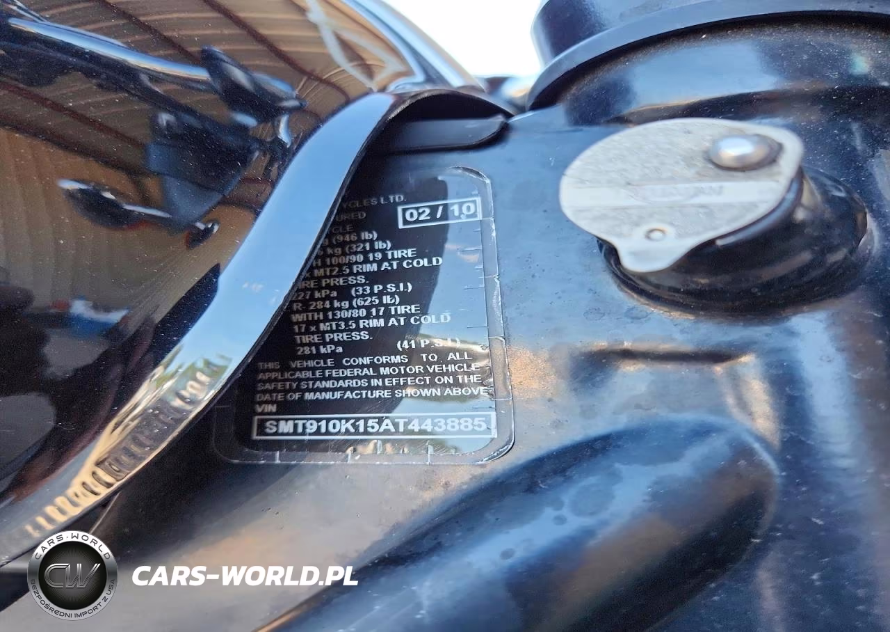 2010 Triumph Motorcycle Bonneville T VIN:SMT910K15AT443885 - 9