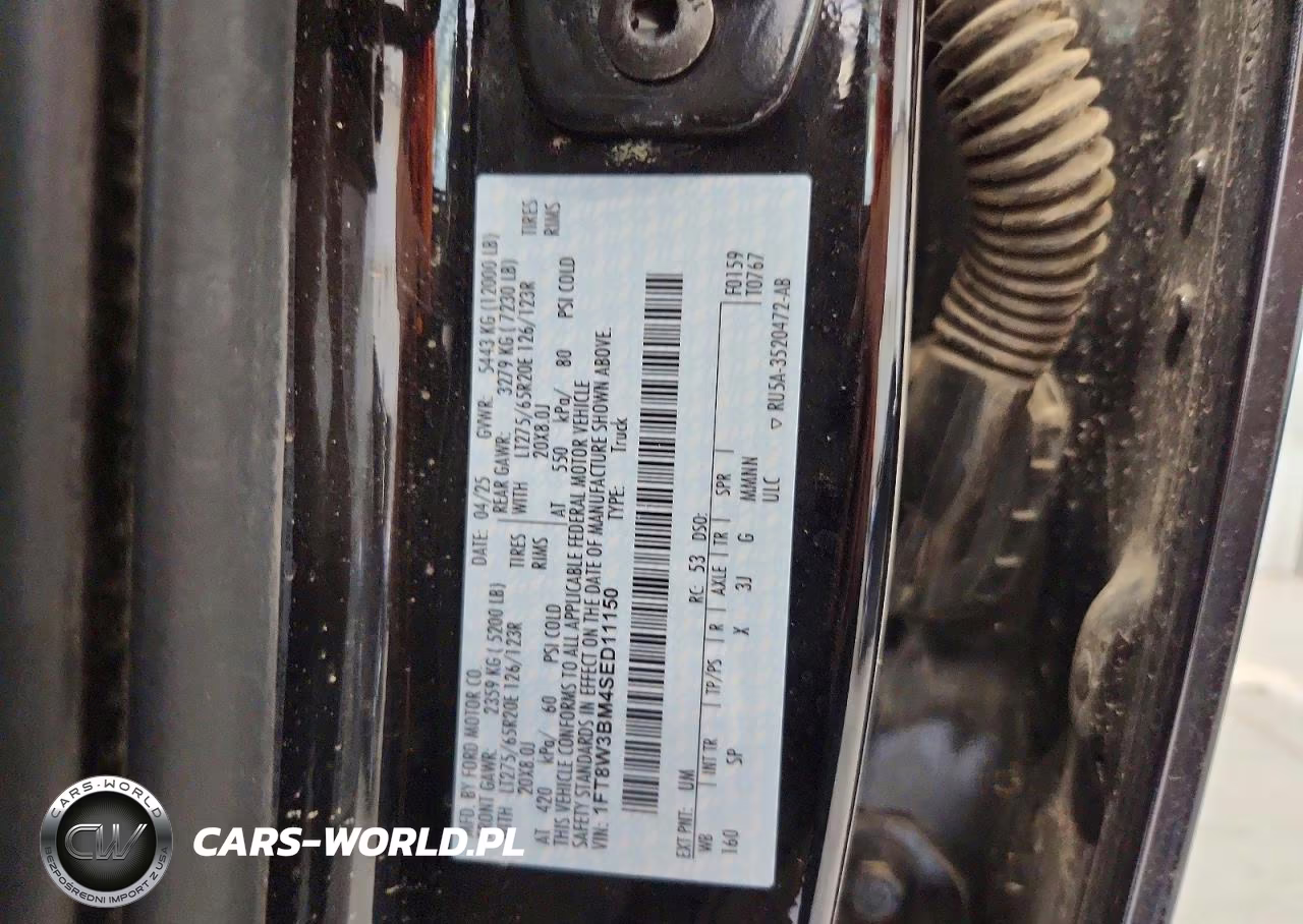 2025 Ford F350 Super Duty VIN:1FT8W3BM4SED11150 - 13