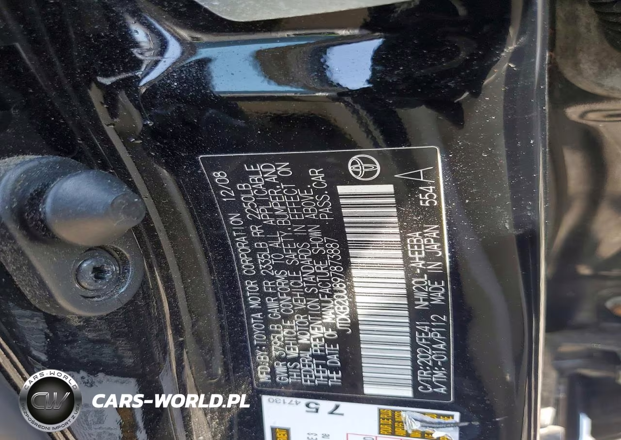 2009 Toyota Prius Base VIN:JTDKB20U897873887 - 12