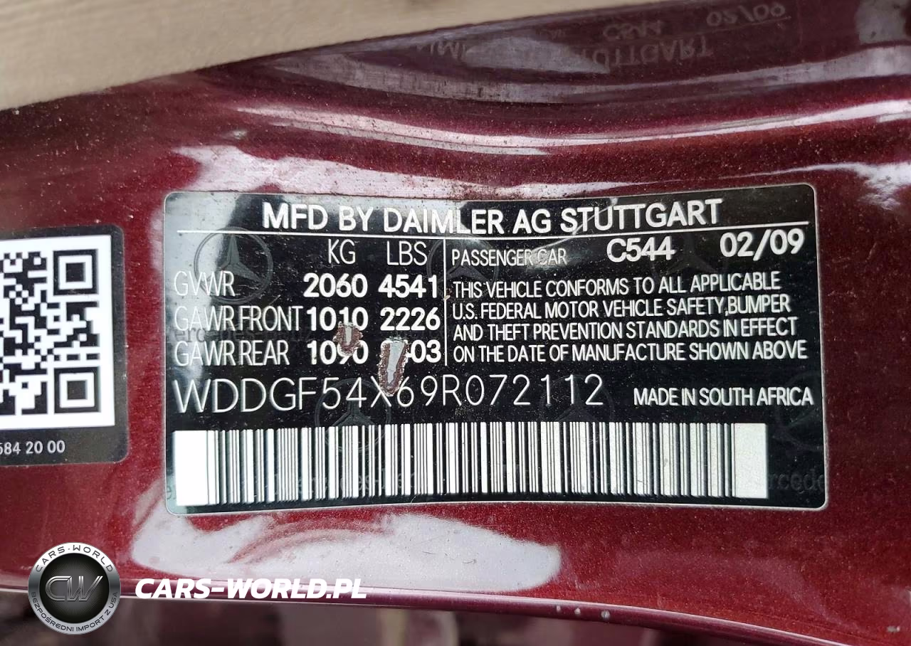 2009 Mercedes-Benz C 300 VIN:WDDGF54X69R072112 - 13