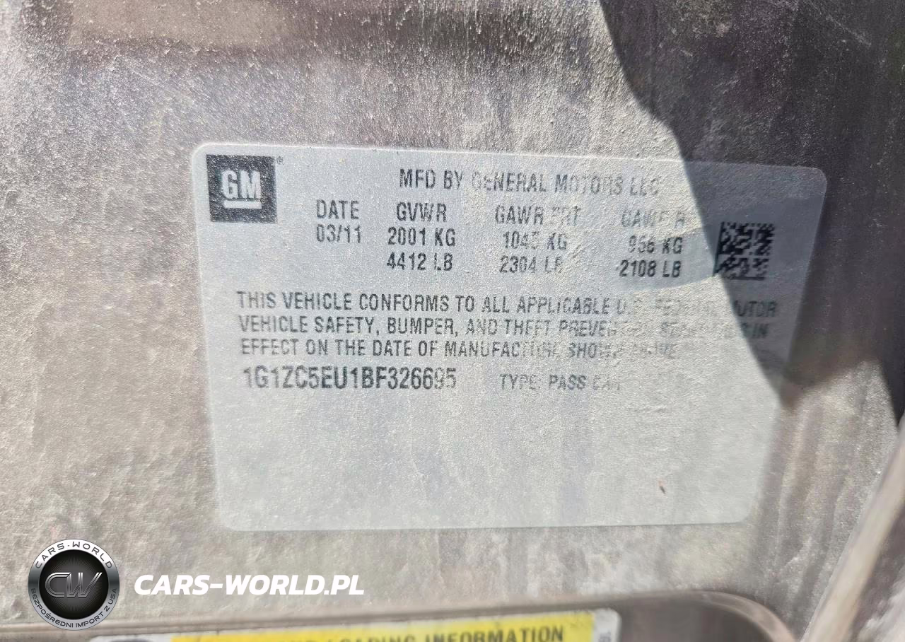 2011 Chevrolet Malibu 1Lt VIN:1G1ZC5EU1BF326695 - 12